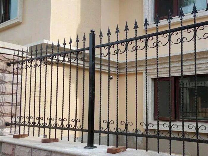 Wrought iron fence